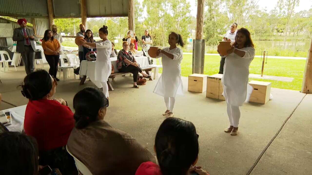 Actors from the play Love And Hope And Life-a community led domestic violence awareness campaign performed in English and Punjabi