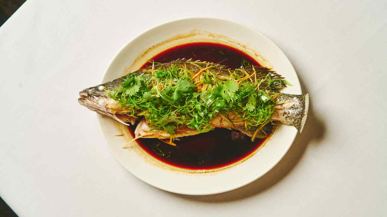 Whole steamed fish