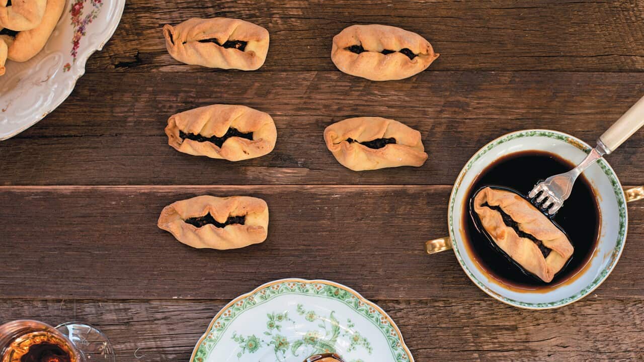 Chestnut and vincotto pastries