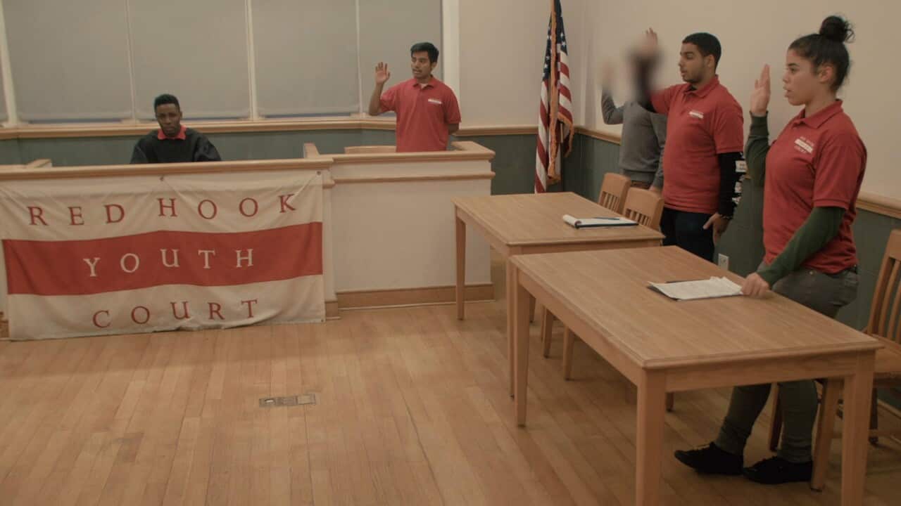 Teenagers accused of minor offnces can be sent to New York's Youth Court instead of going into the traditional adult court system.