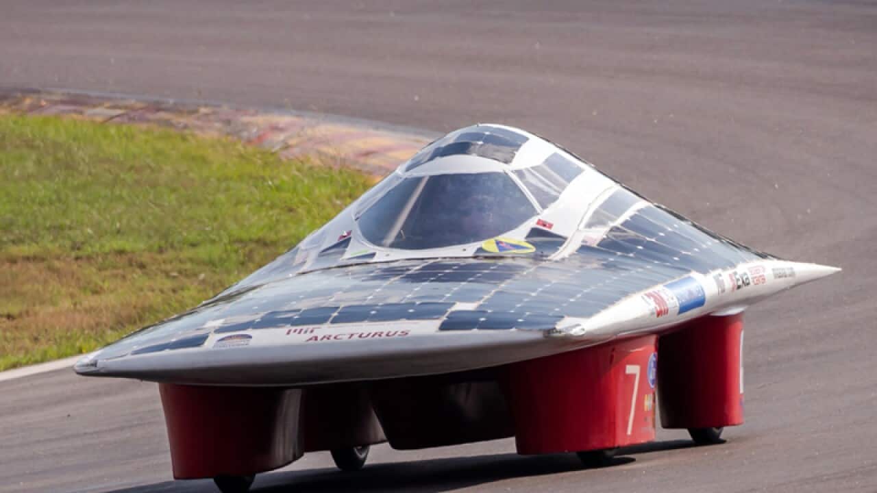 Solar Electric Vehicle Team car from the U.S.