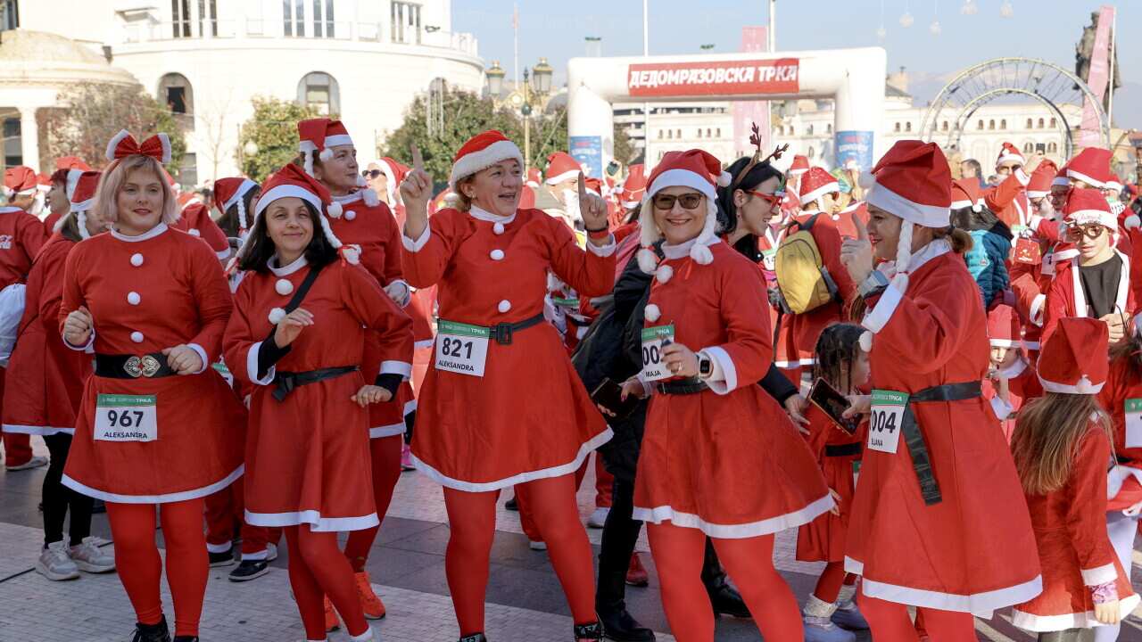 Santa Claus race in Skopje