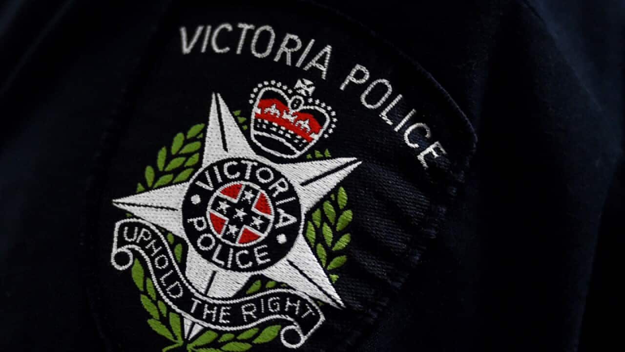 A Victorian Police badge