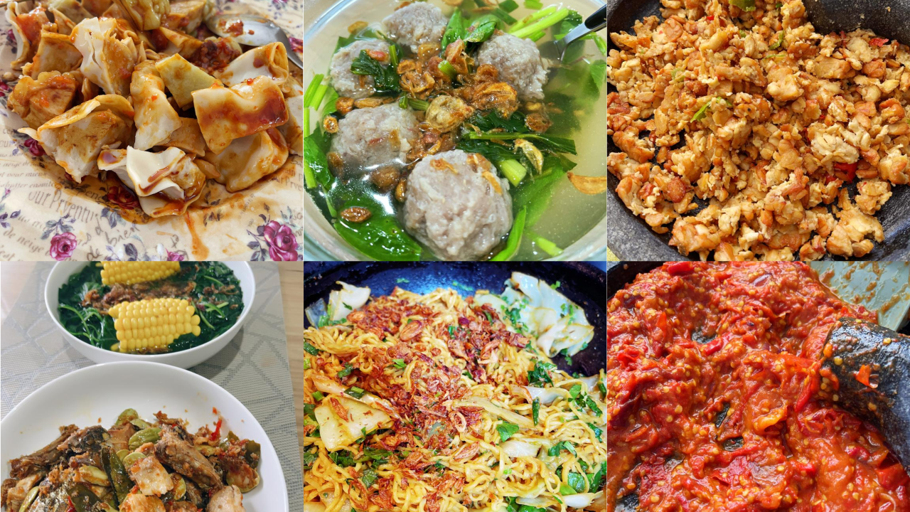 The food prepared for breaking the fast in the eve of Eid al-Fitr at Sri Kurnia Khotijah’s home in Melbourne. (Supplied).