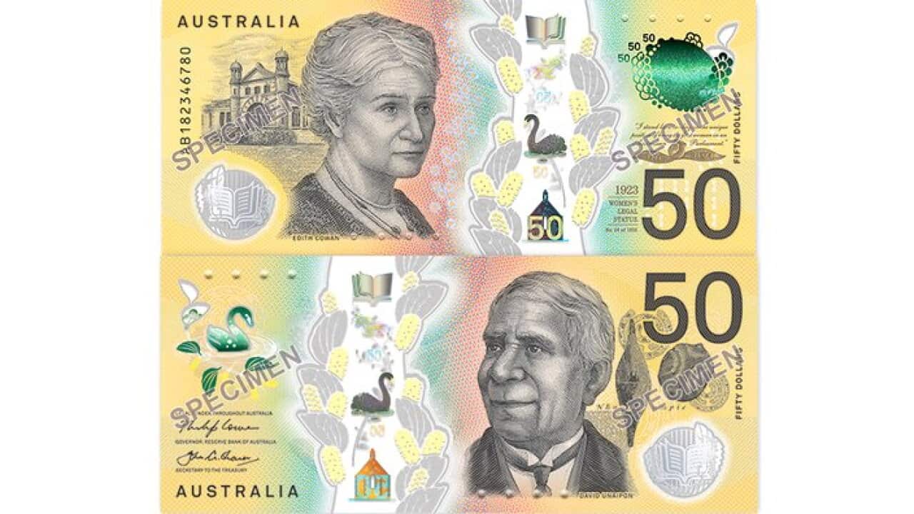 New $50 bank note revealed on 15 February 2018