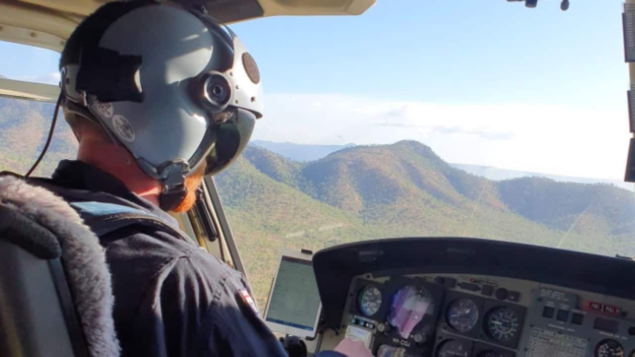 The rescue helicopter service.