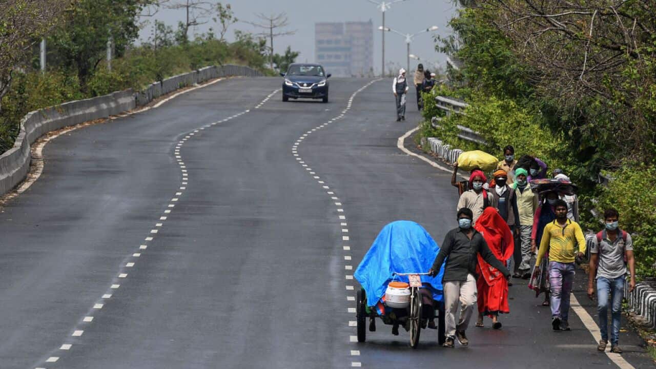 Hit By Lockdown, Migrant Workers Walk To Reach Homes