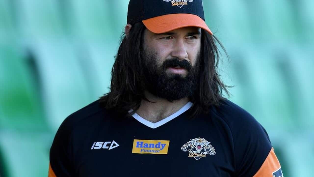 Wests Tigers forward Aaron Woods