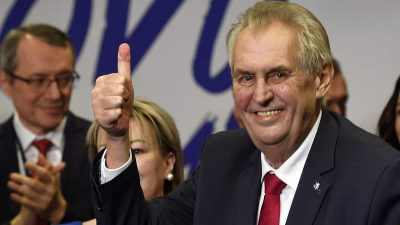 Incumbent Czech President Milos Zeman
