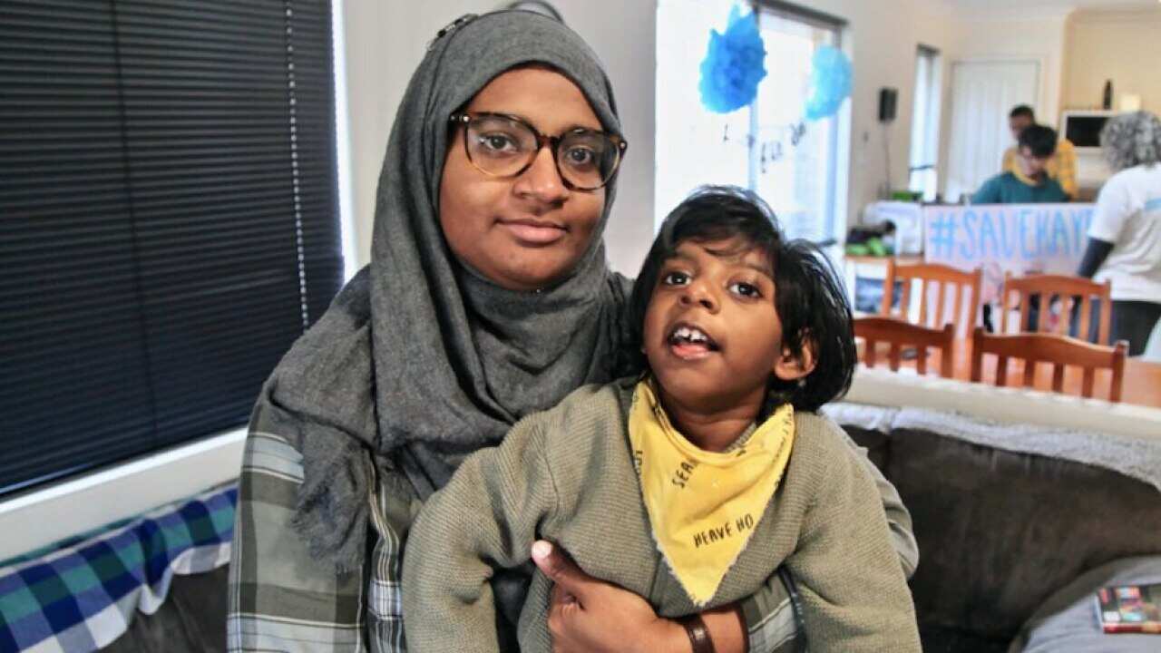 Kayban Jamshaad with his mother Shizleen.