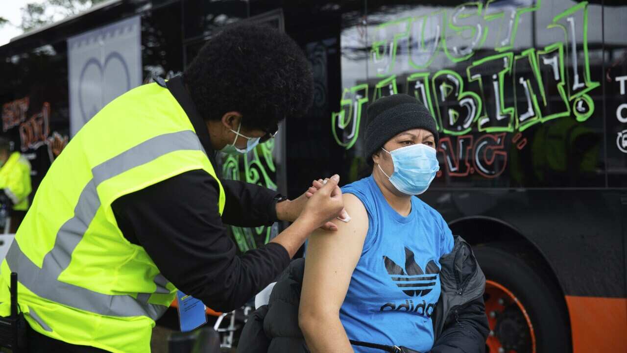 New Zealand's Prime Minister, Jacinda Ardern, says now the 100,000 vaccination target has been achieved, it is time to set a target of 150,000.