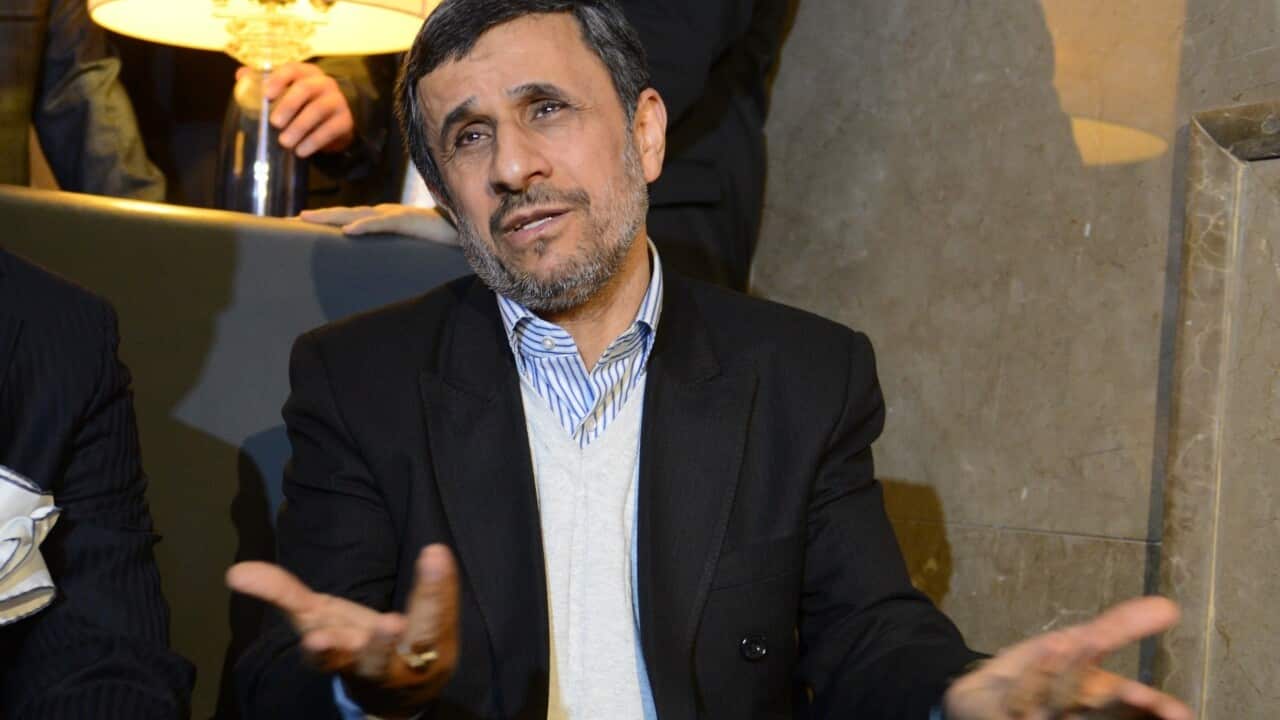 Former Iranian President Mahmoud Ahmadinejad.