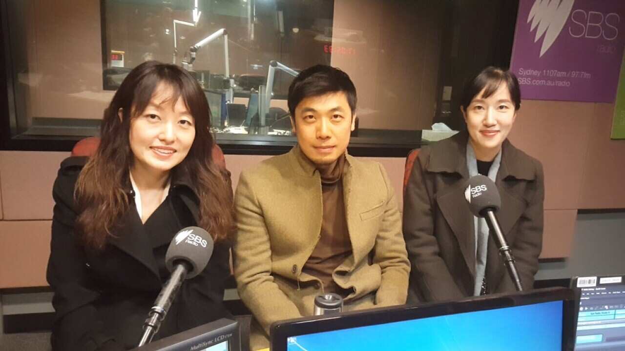 (From left) The Director of the KCC, Ms Sojeong Park Artistic Director Gio Kisang Jooyeon Kang (KCDF)
