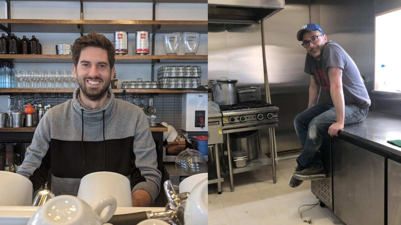 Lorenzo Tron e Daniele Procaccini nei loro nuovi locali di Melbourne