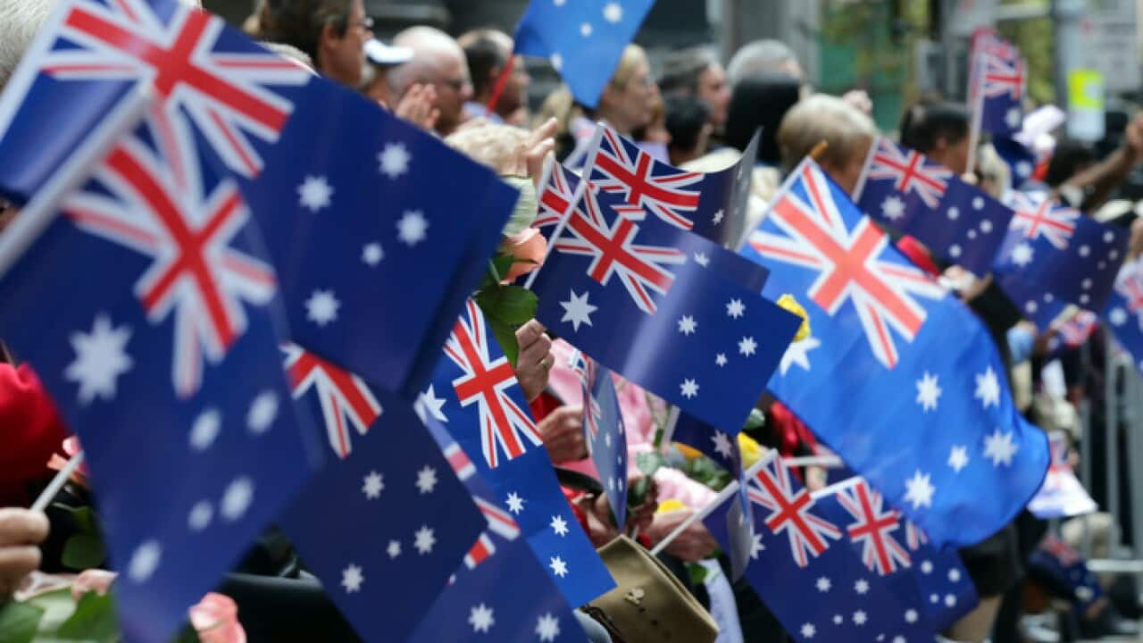 Australian Flags (AAP).