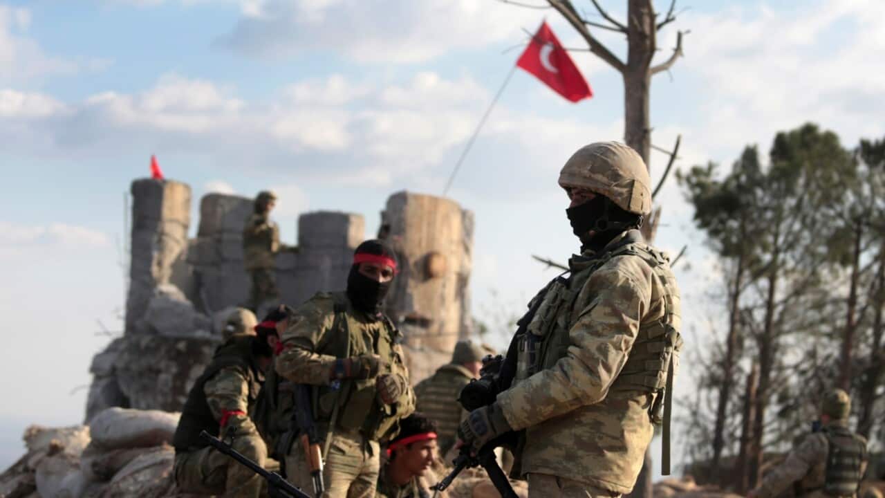 Pro-Turkey Syrian fighters an