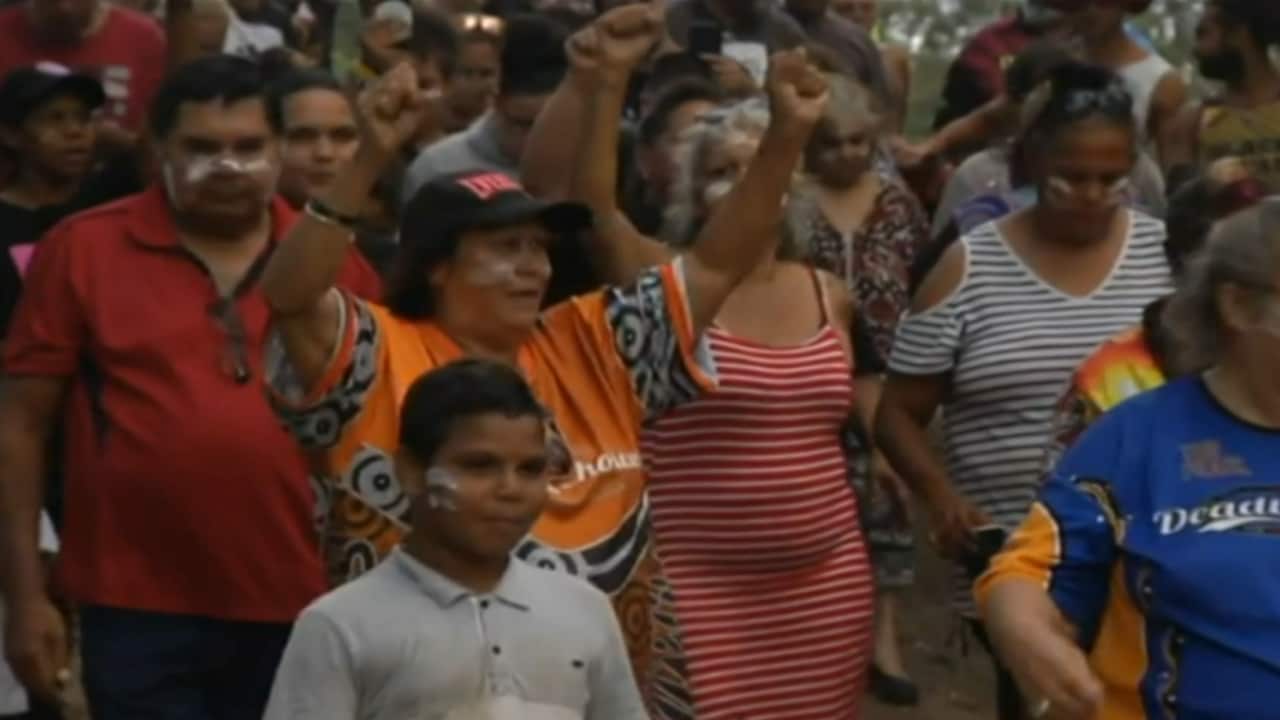 protestors at deebing creek rejoice