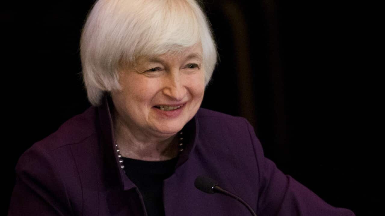 US Federal Reserve Chair Janet Yellen