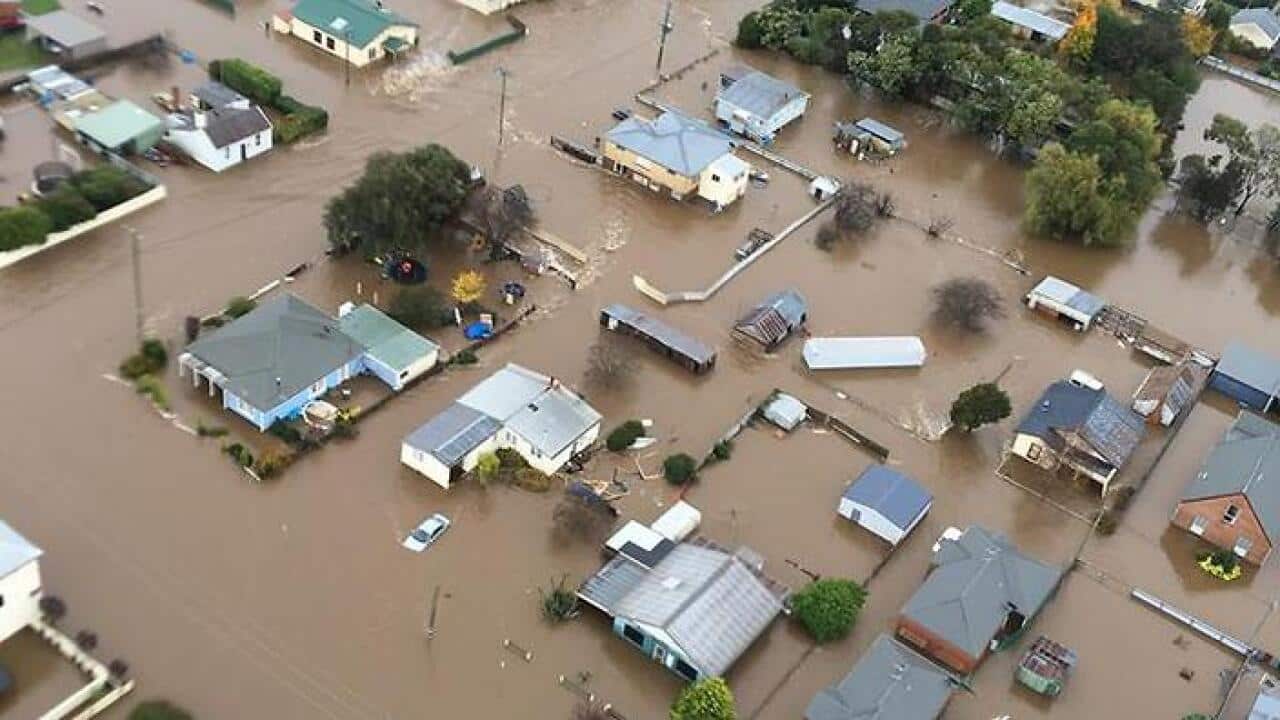 Pic taken from Tasmania Police chopper crew over the Latrobe area while conducting air searches