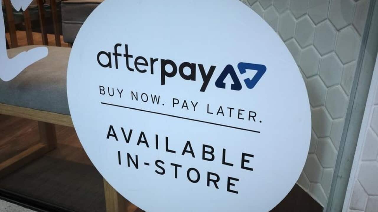 An Afterpay sign