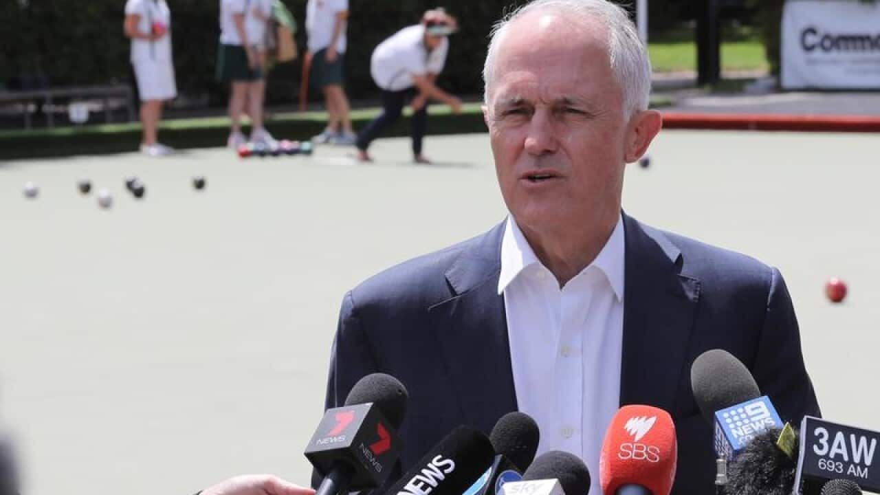 Prime Minister Malcolm Turnbull at a press conference in Melbourne.