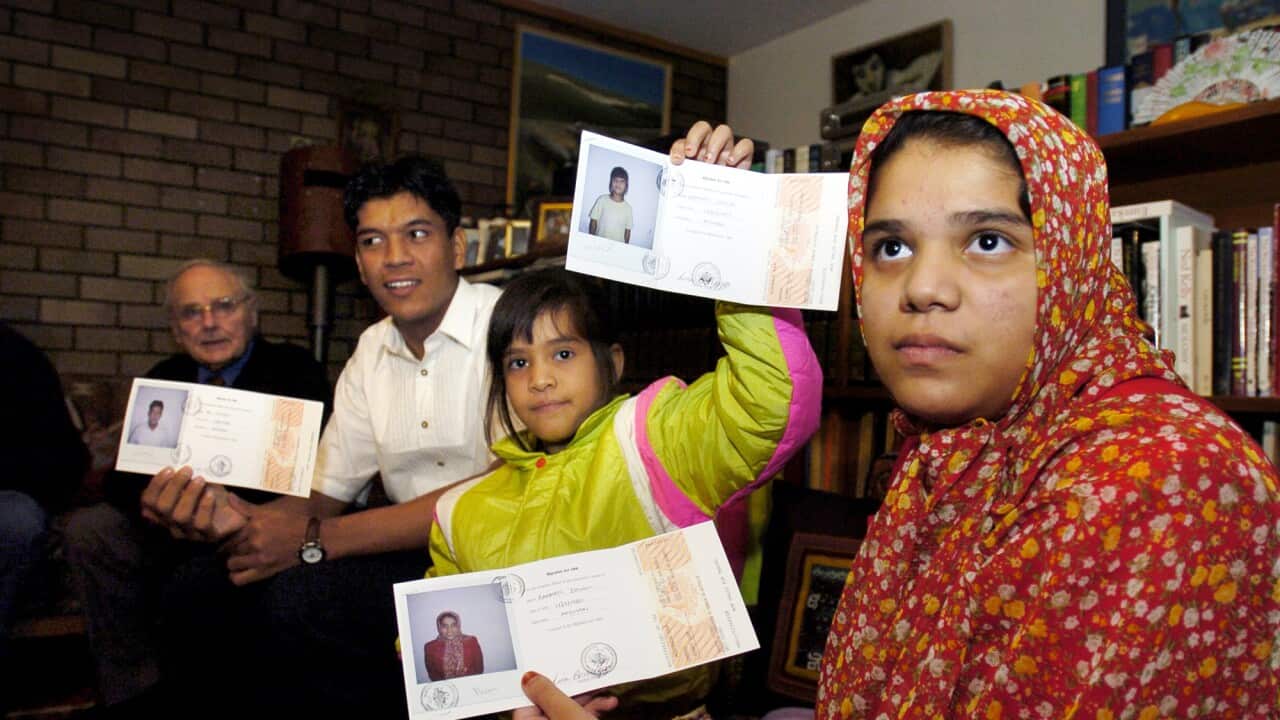 NAURU FAMILY ARRIVE CANBERRA