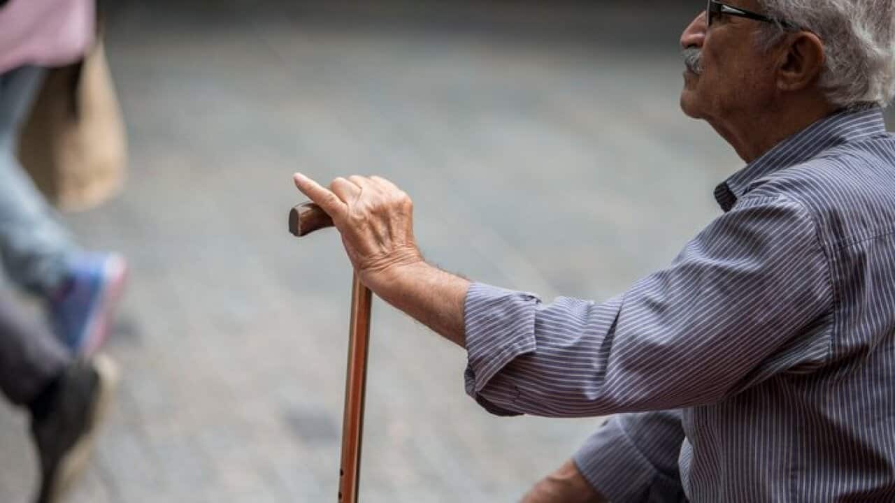 A stock image of an elderly man in Brisbane, Wednesday, April 27, 2016.(AAP Image/Glenn Hunt) NO ARCHIVING