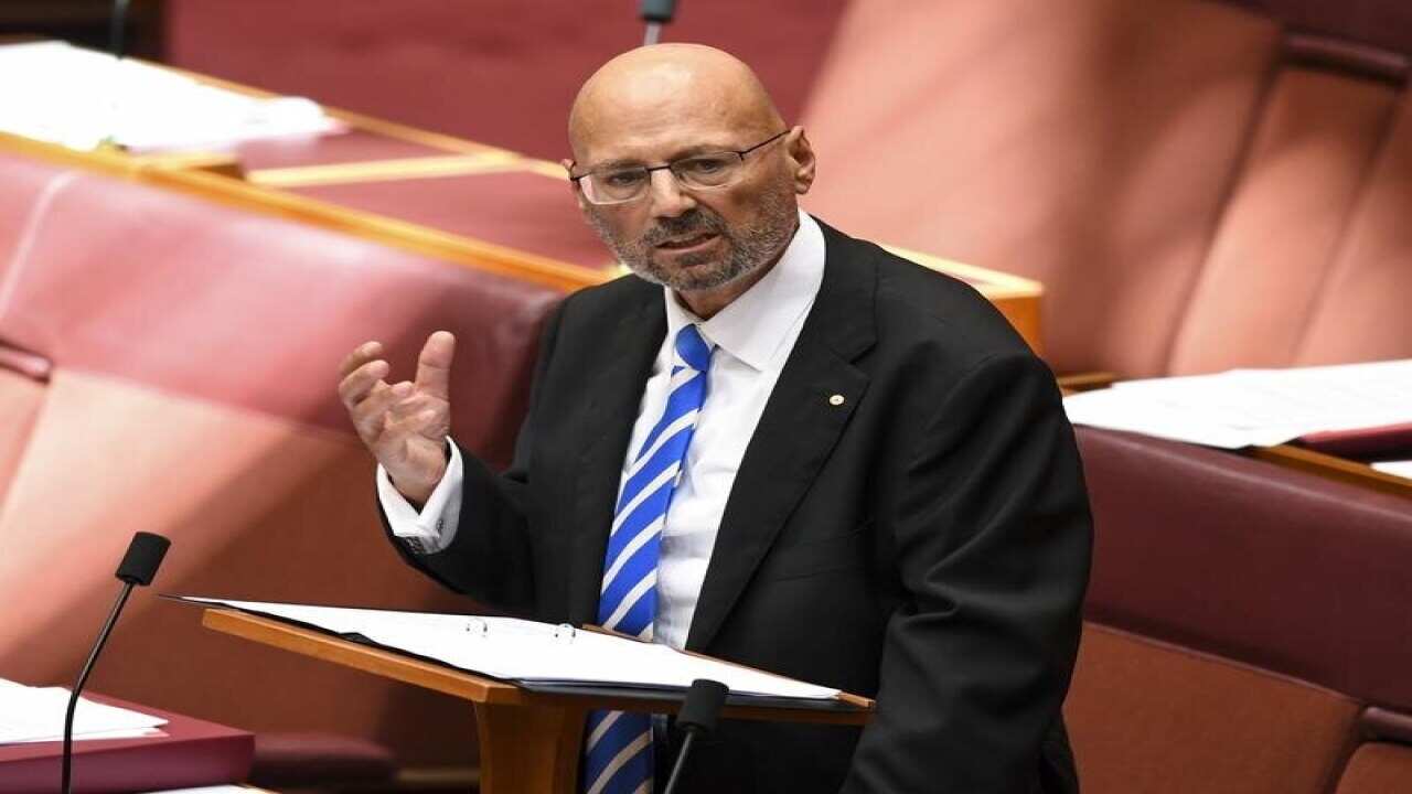 Coalition senator Arthur Sinodinos in parliament.