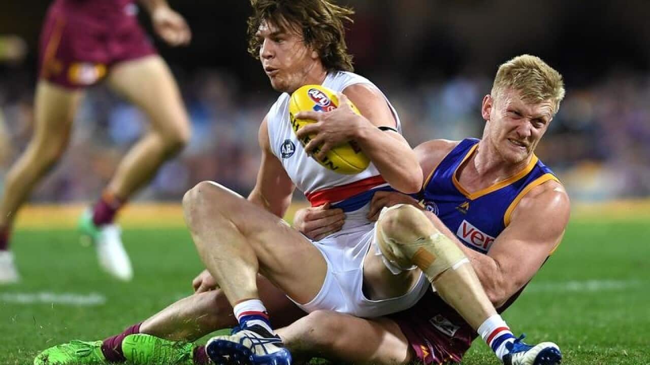 Liam Picken of the Bulldogs.
