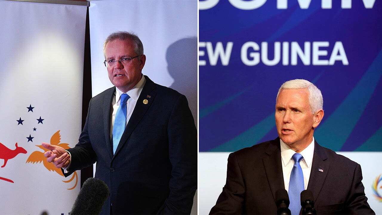 Mike Pence announces the United States will partner with Australia and Papua New Guinea at the Lombrum Naval Base on Manus Island.