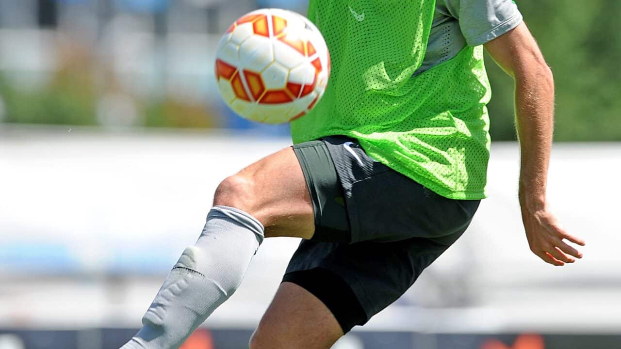 Wellingtion Phoenix has slapped a hefty price tag on the head of Nathan Burns (AAP)