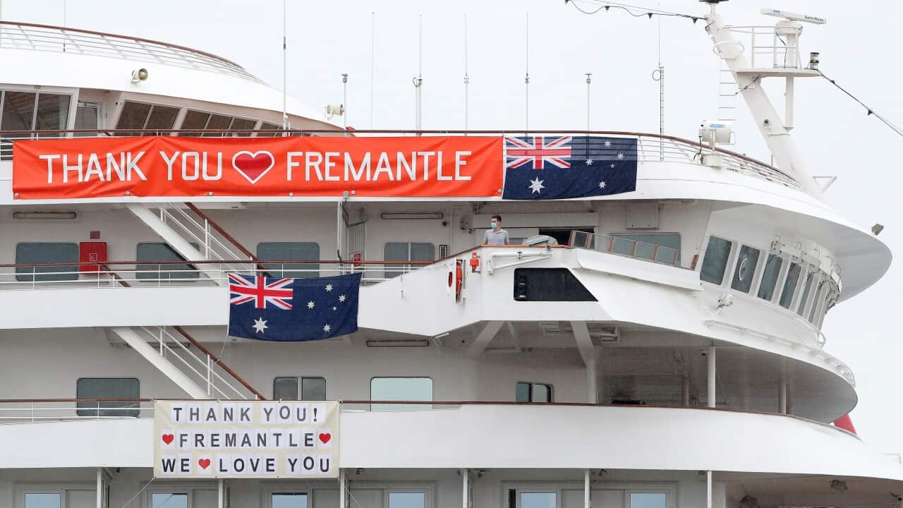 Cruise ship Artania has left Fremantle harbour on Saturday, bound for Europe.