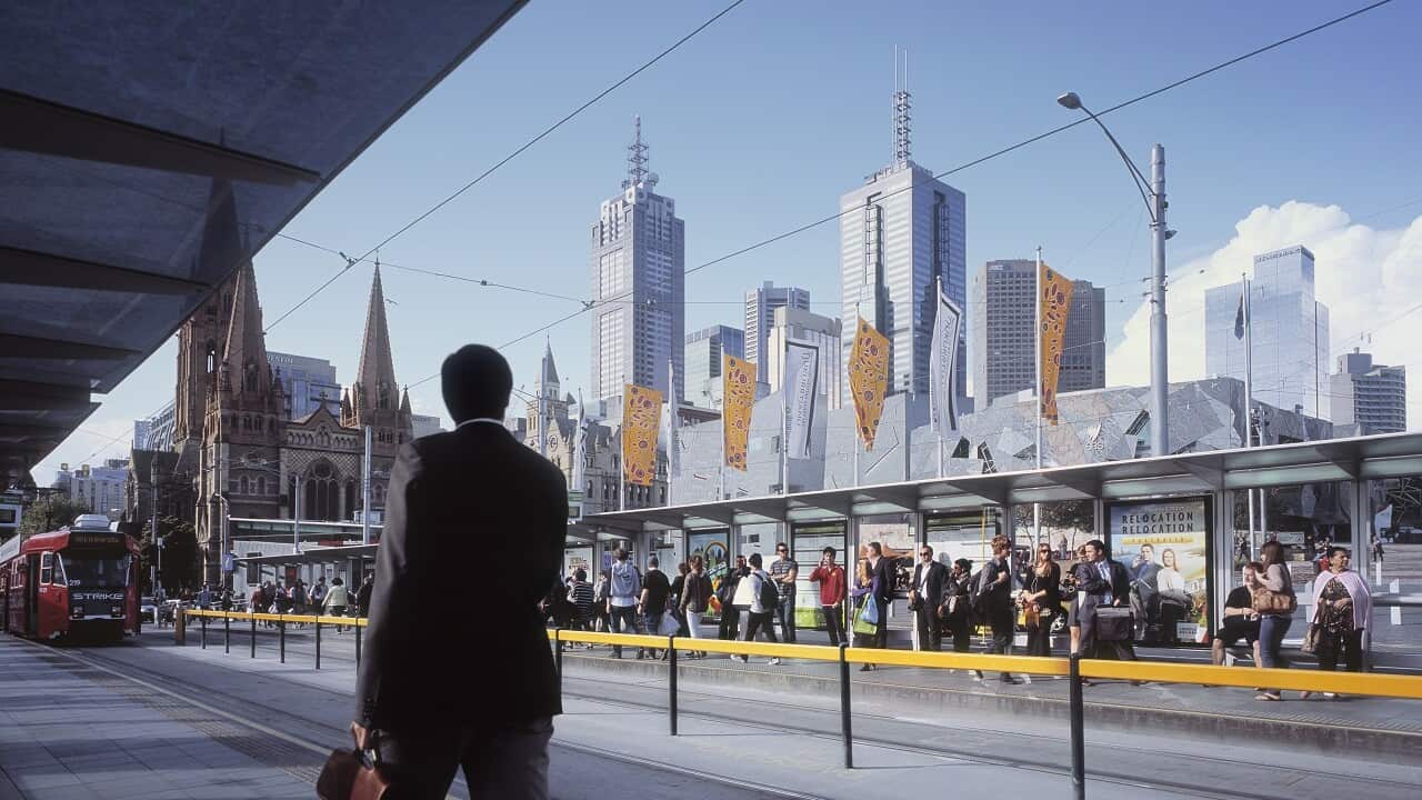 Daily commute, Flinders Street Station, Melbourne.