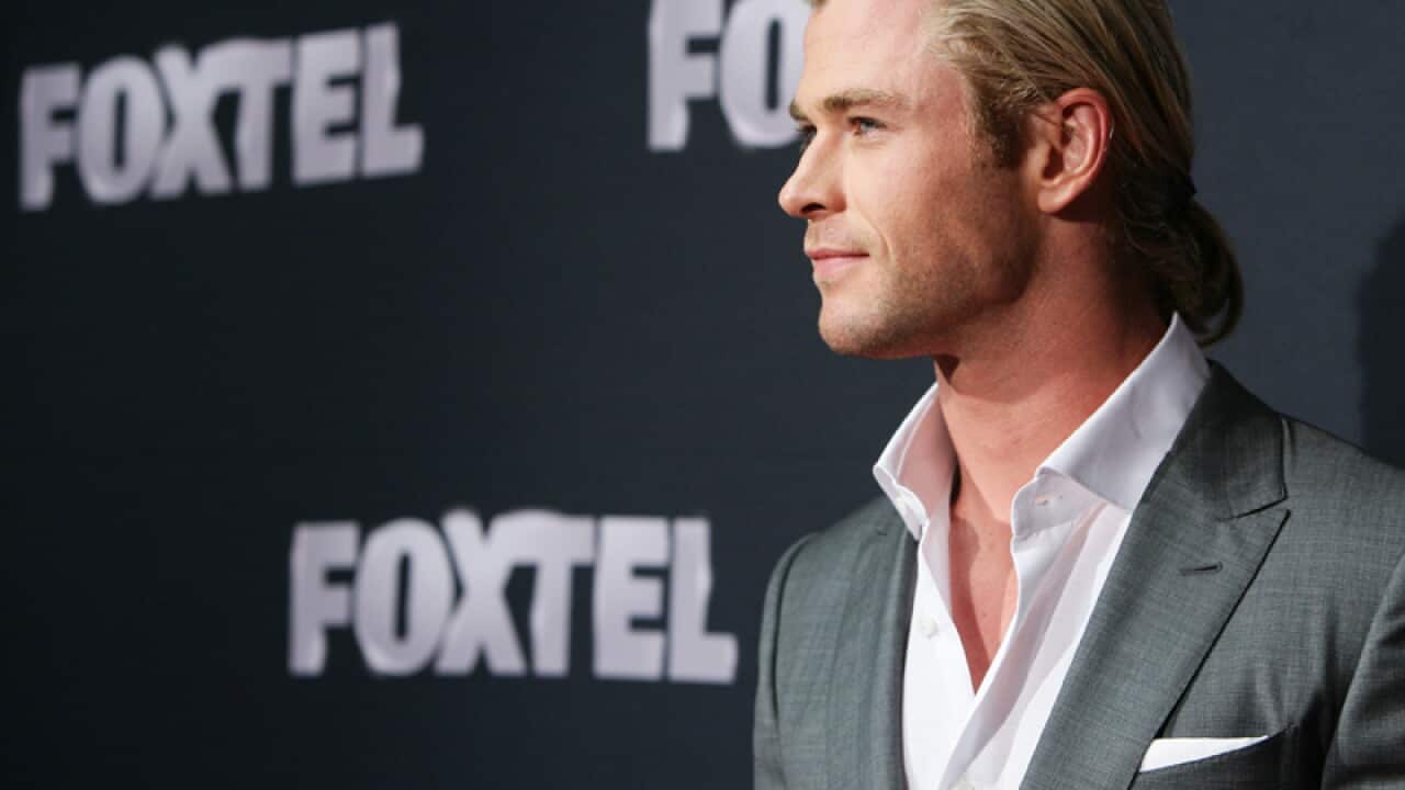 Chris Hemsworth at a Foxtel season launch event