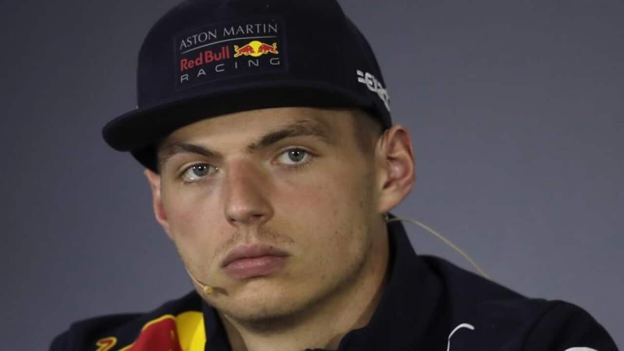 Red Bull driver Max Verstappen.