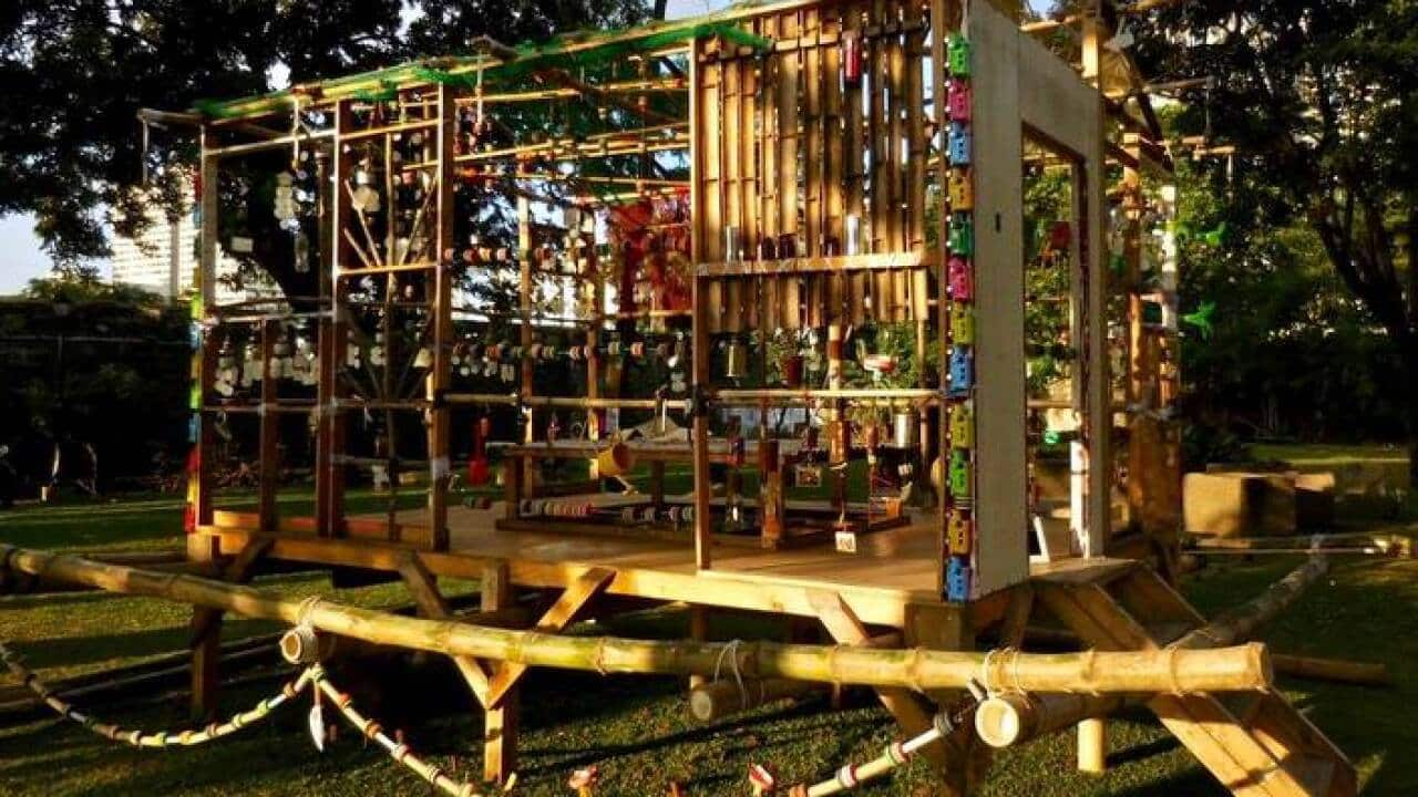 The Bayanihan, hopping spirit house