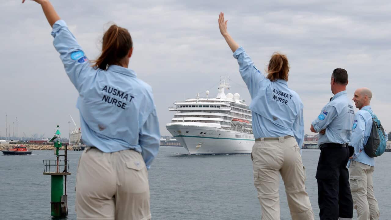 Saying goodbye to Artania cruise ship