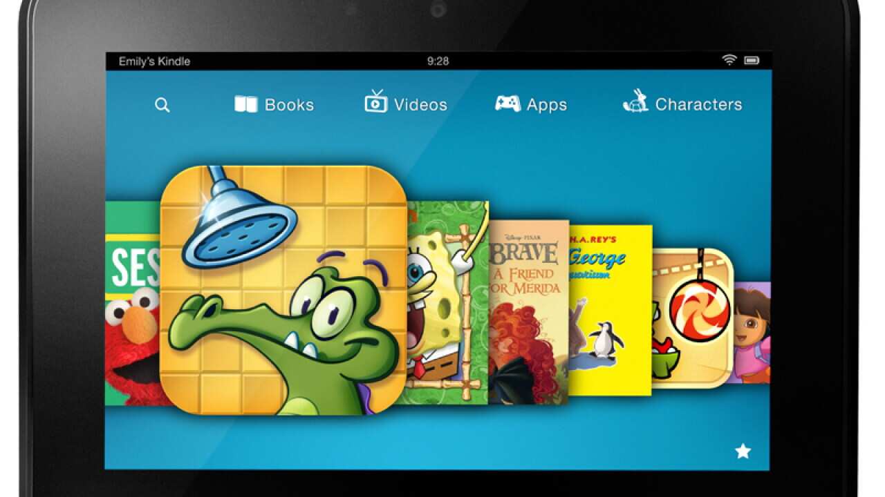 A children's subscription service on the Amazon Kindle Fire tablet