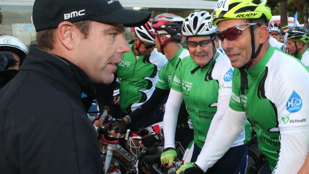 Prime Minister Tony Abbott (left) and former pm John Howard