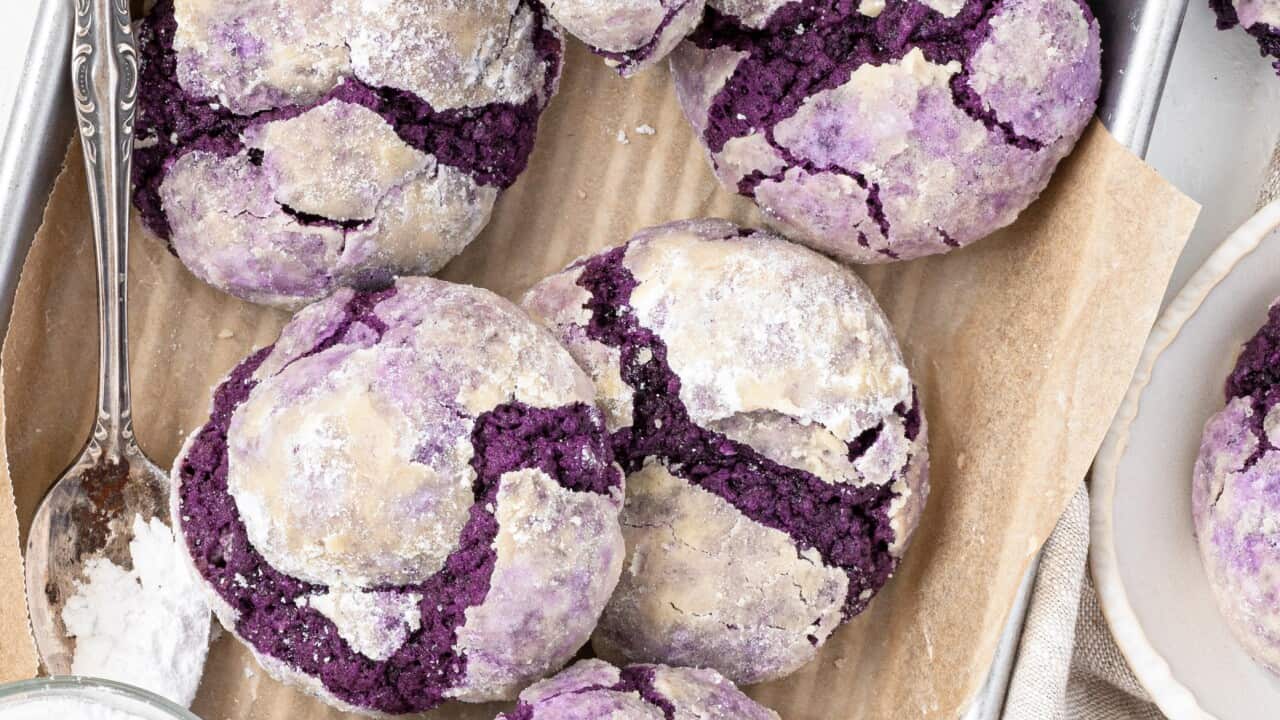 Ube crinkles recipe | SBS Food