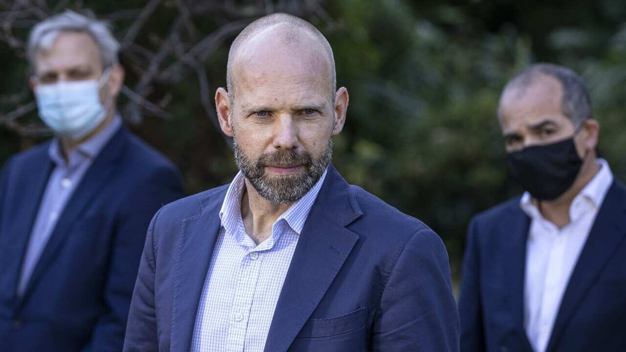 Victorian testing commander Jeroen Weimar speaks to the media during a press conference in Melbourne on Monday, 31 May, 2021.