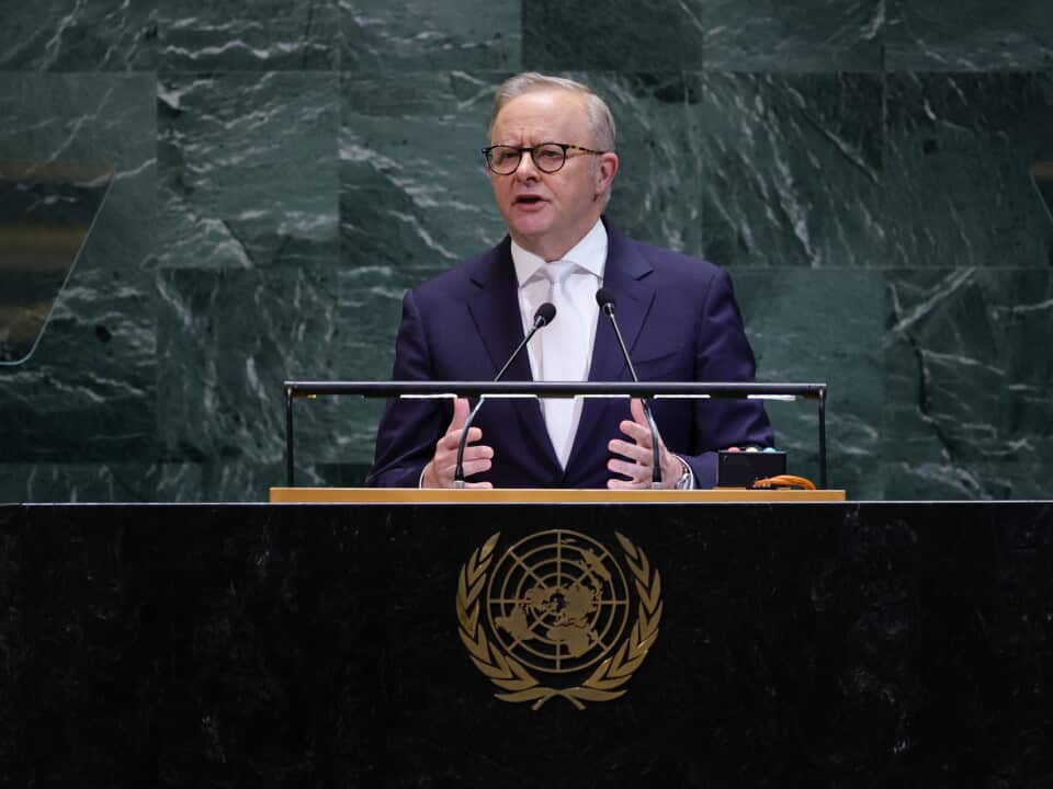 UN-DIPLOMACY-UNGA Anthony Albanese
