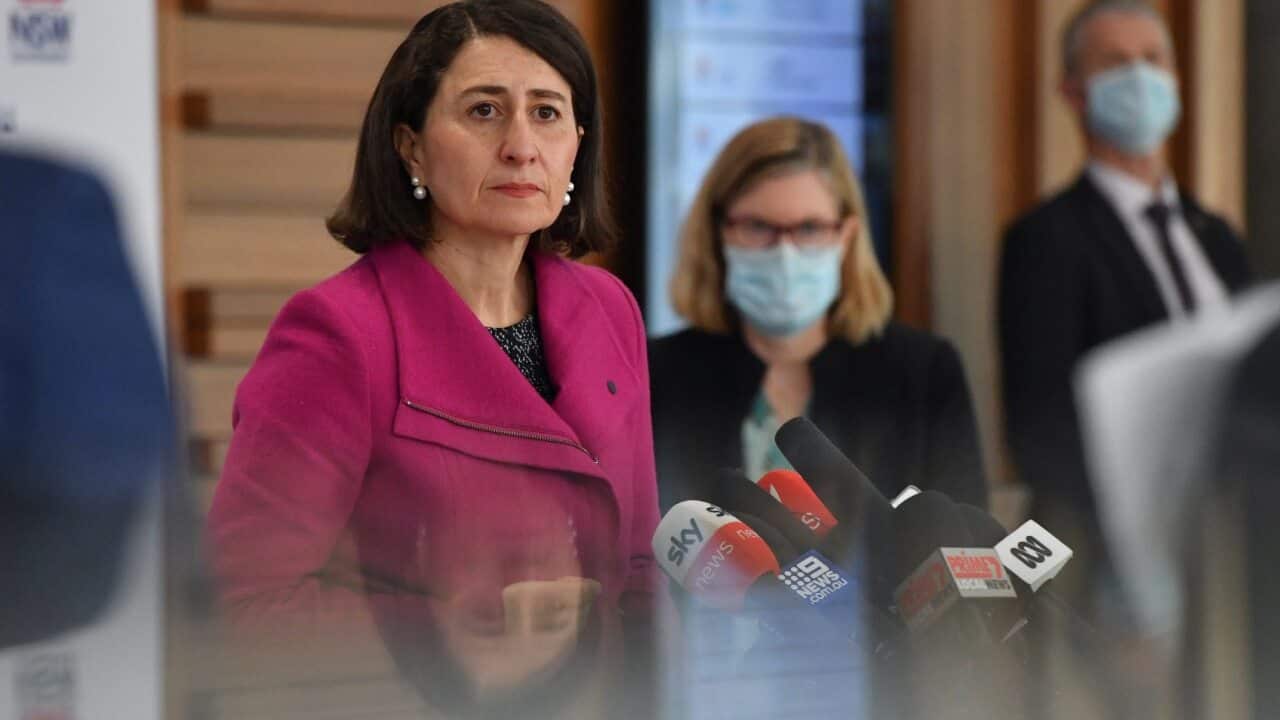 NSW Premier Gladys Berejiklian and Chief Health Officer Dr Kerry Chant.
