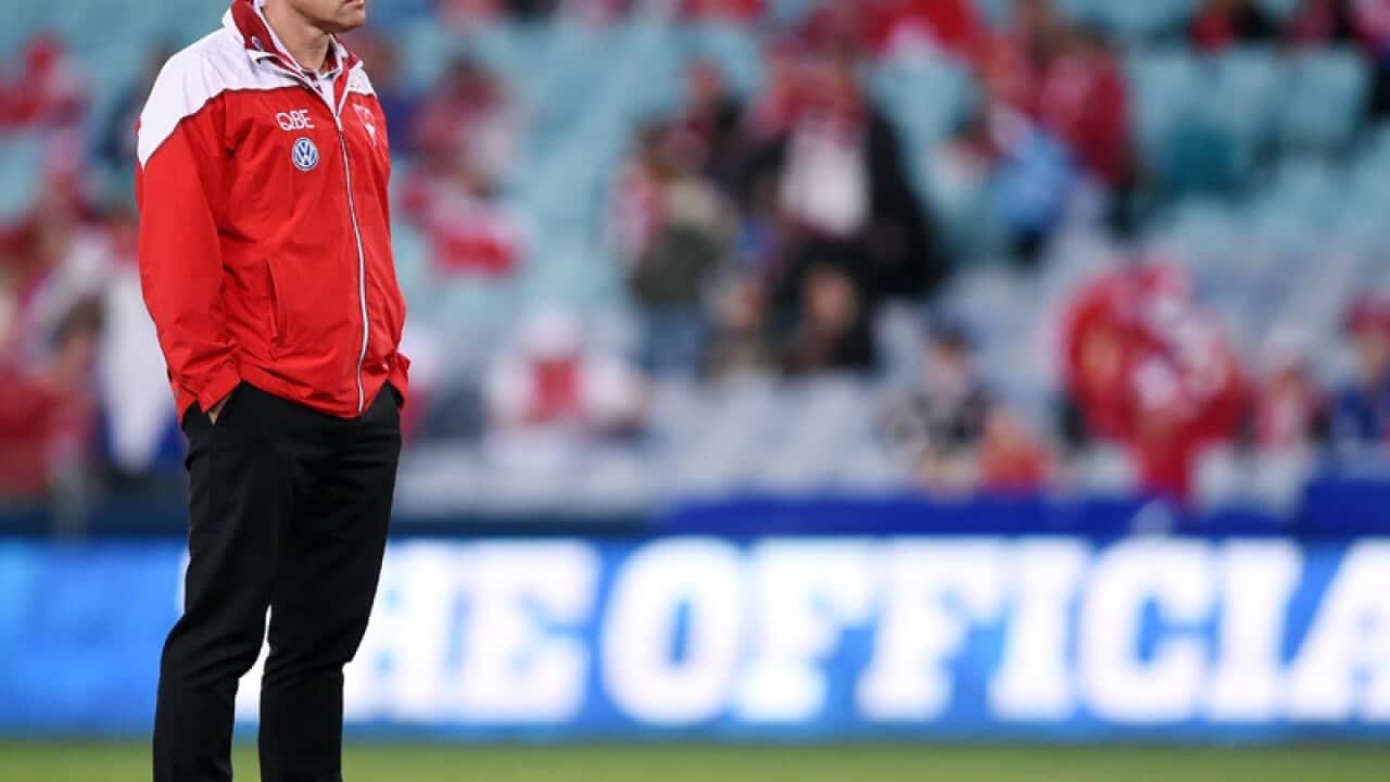Swans coach John Longmire.