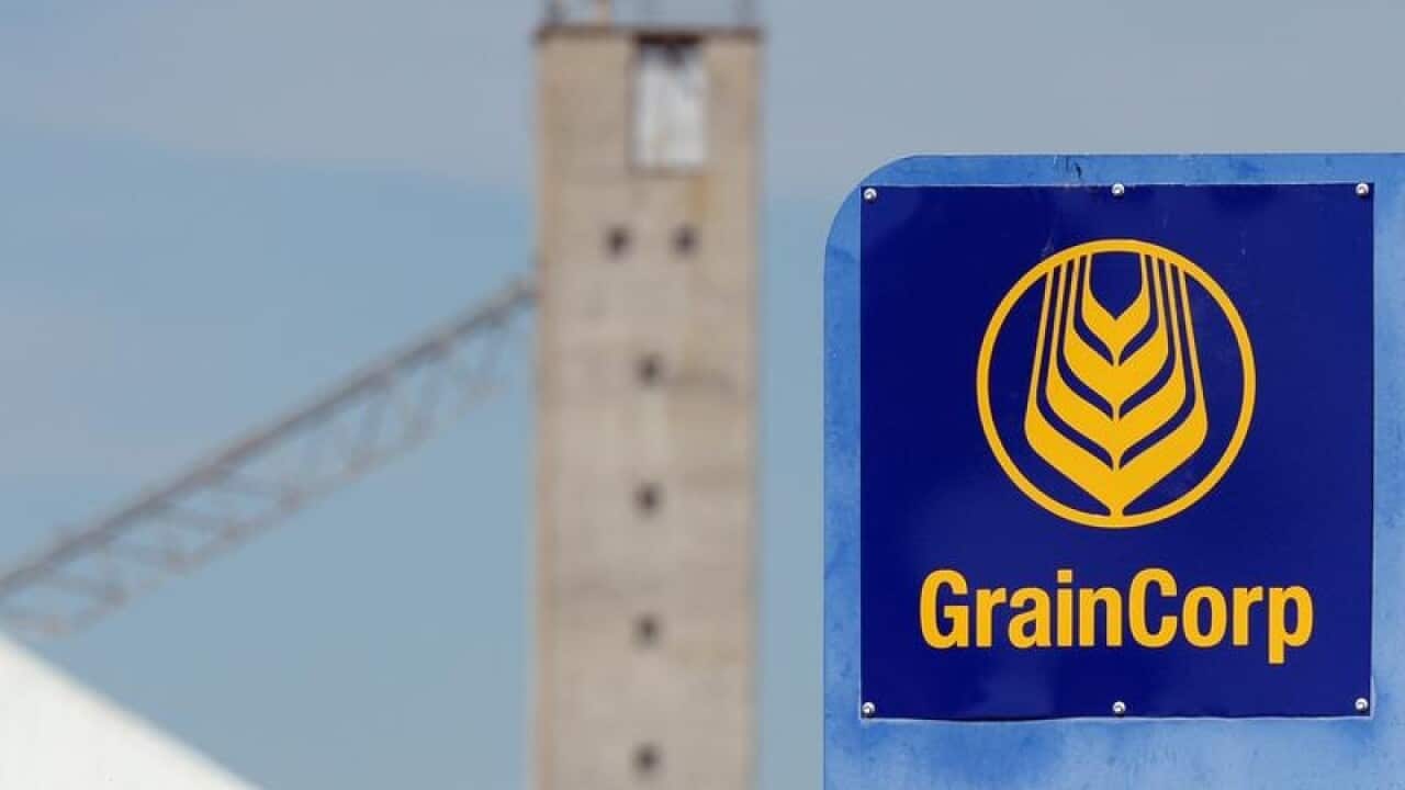 A GrainCorp silo in Garah