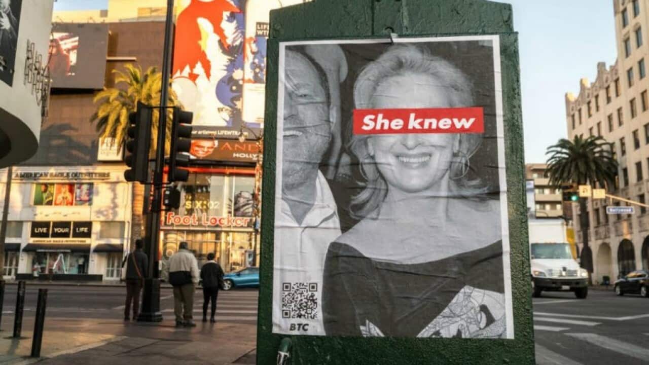 Poster of Meryl Streep found in LA.