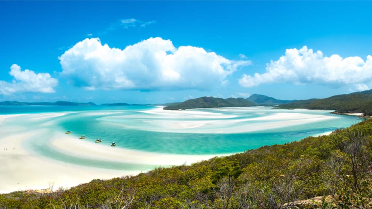 Whiteheaven beach, Whitsunday island, Queensland.