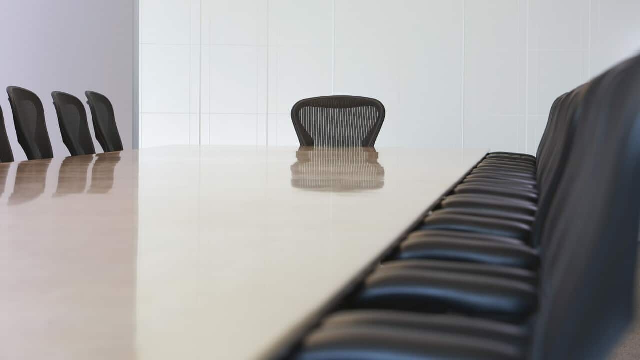 Empty boardroom