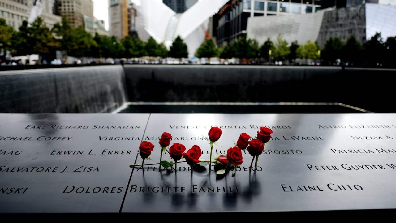 The 9/11 memorial in New York.
