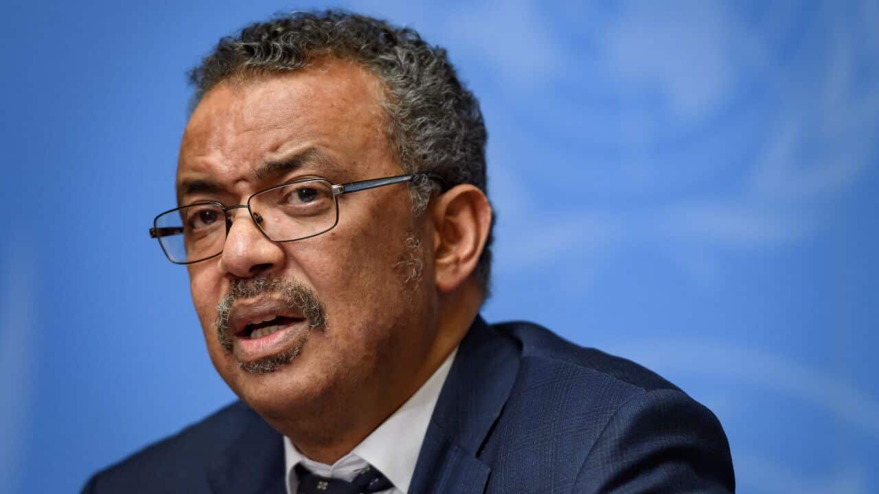 World Health Organisation Director-General Tedros Adhanom Ghebreyesus.